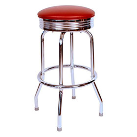 american 1950s retro diner stools R-8829-Red PU leather restaurant round chrome retro bar stools, american style vintage gross red round seat chrome retro bar stools furniture