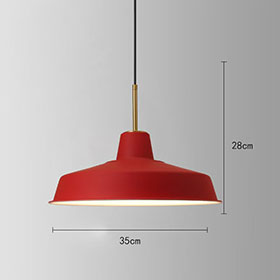 1950s diner furniture pendant light R-8942-Classic red calabash iron with wire retro 1950s diner pendant lights 8942, round red iron american kitten pendant lights
