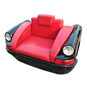classic 1950s retro car seat couch R-8966-Classic single seating iron frame with black painting retro diner car sofas seating M8966, american 50's diner single iron car sofas