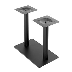 1950s retro formica diner table legs R-8984-Classic fifties retro diner iron rectangle base with 2 round pillars table legs 70*40cm size oblong iron base american diner table legs
