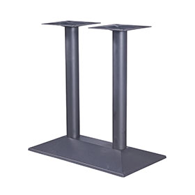 1950s retro formica diner table legs R-8985-Hot sale cast iron trapezoid retro kitchen black table legs for 4 seater table,american 1950's retro diner ladder-shaped table legs