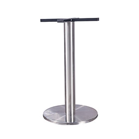 1950s retro formica diner table legs R-8989-Hot sale 304 stainless steel round base fifties retro diner table legs R8989, diameter 45cm gloss steel round base american restaurant table legs