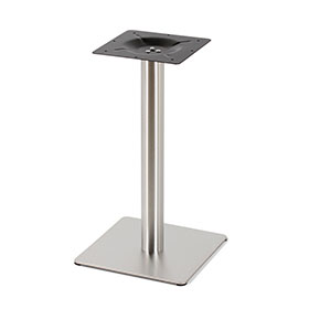 1950s retro formica diner table legs R-8990-Wholesale 304 stainless steel square base with round pillar retro diner table legs R8990, size 40*40cm square base steel retro diner table legs