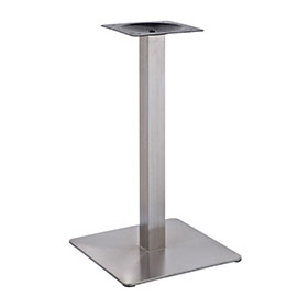 1950s retro formica diner table legs R-8991-High quality square base 201 stainless steel with square pillar american diner table legs R8991, 1950's diner square stainless steel base table legs