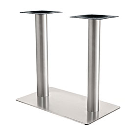 1950s retro formica diner table legs R-8992-Classic 304# stainless steel rectangle base for 4 seater american diner table legs R8992, 40*70cm rectangle base retro cafeteria steel table legs