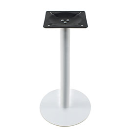 Customize white color iron round base american diner table legs R8997, diameter 40cm iron round base with white paiting retro diner table legs
