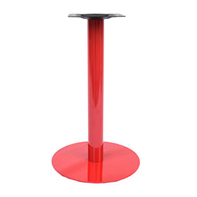 1950s retro formica diner table legs R-8998-Classic iron with red painting square base midcentury retro diner table legs, size 45cm iron red color retro 50s dining room table legs