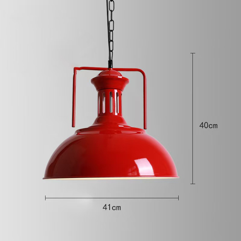 1950s diner furniture pendant light R-8931,American retro diner iron round pendant lights, classic half circle with iron chain red/green pendant lights