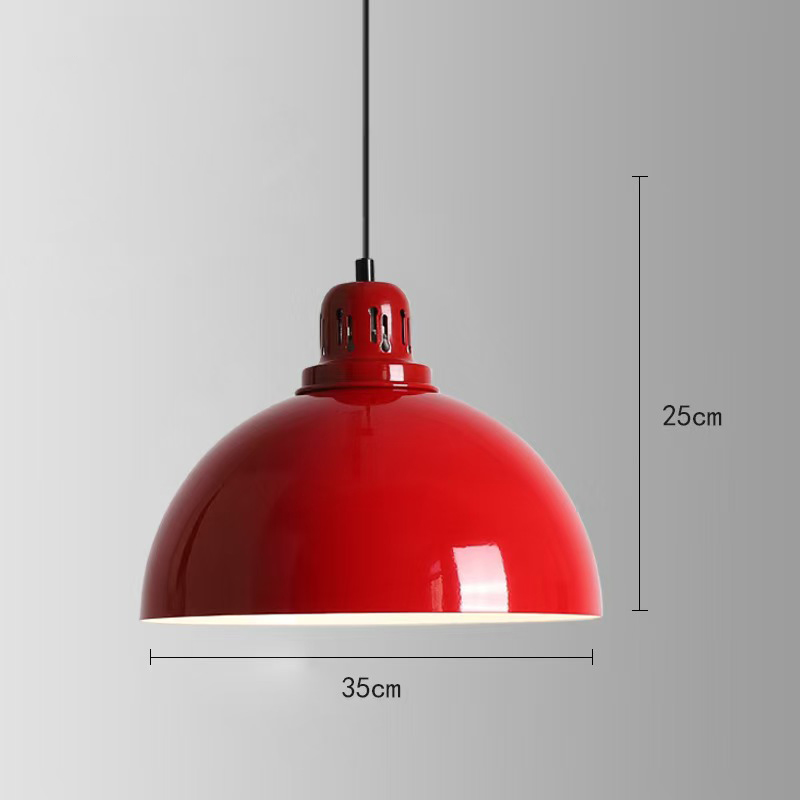 American retro diner round 1950s pendant lights, retro diner midcentury round iron red/green pendant lights ,American 1950s retro diner pendant lights R-8932
