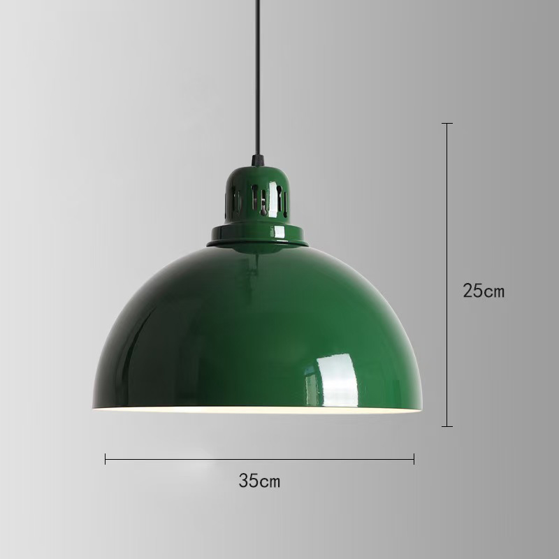 American retro diner round 1950s pendant lights, retro diner midcentury round iron red/green pendant lights ,American 1950s retro diner pendant lights R-8932