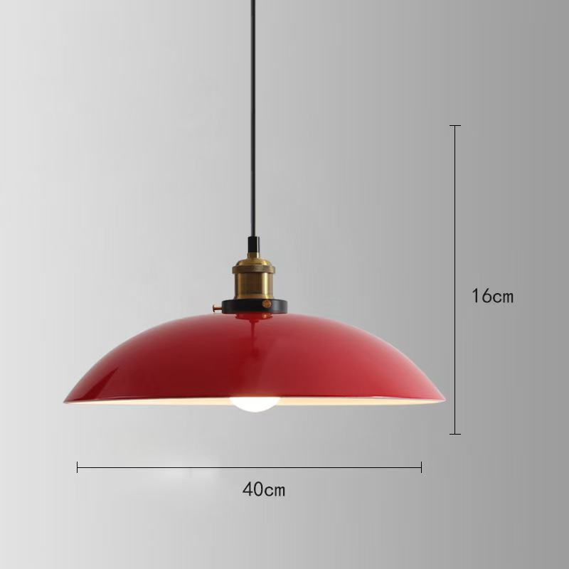 1950s diner furniture pendant light R-8939,Red/green round iron american retro diner pendant lights, round 1950s restaurant iron round pendant lights