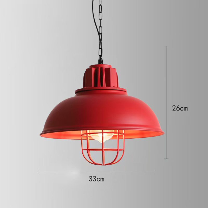 Red/green half round with guard with wire retro diner pendant lights
,American 1950s retro diner pendant lights R-8951