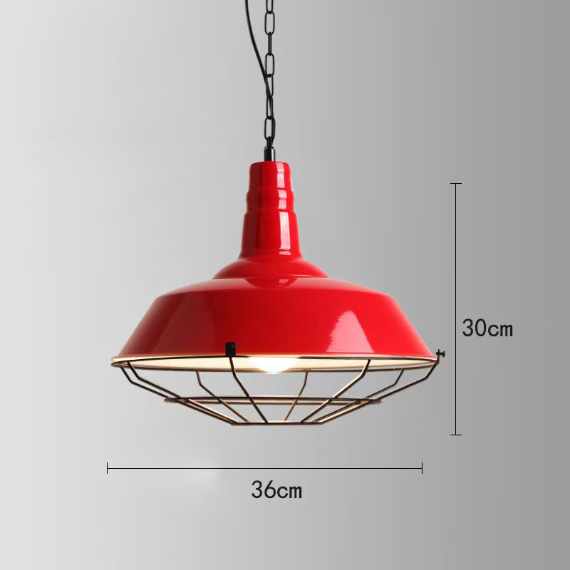 1950s diner furniture pendant light R-8952,Red/green calabash style with guard with chain retro diner pendant lights