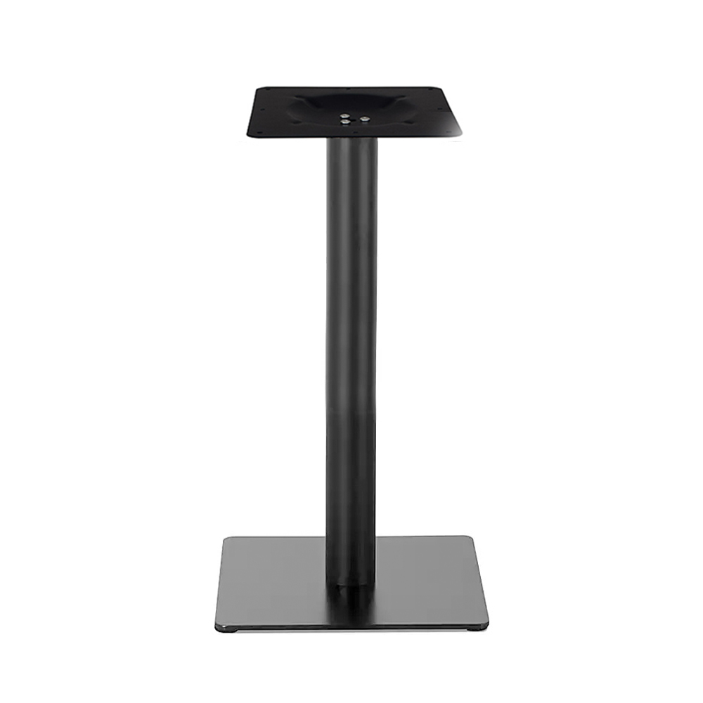 Wholesale black iron square base 1950s diner table legs 45cm iron american retro cafeteria square black table legs
