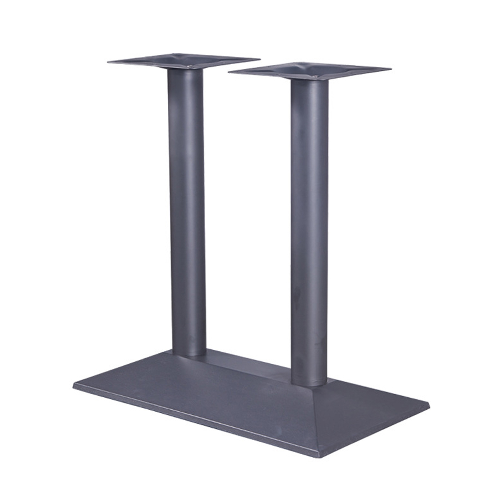 Hot sale cast iron trapezoid retro kitchen black table legs for 4 seater table,american 1950's retro diner ladder-shaped table legs