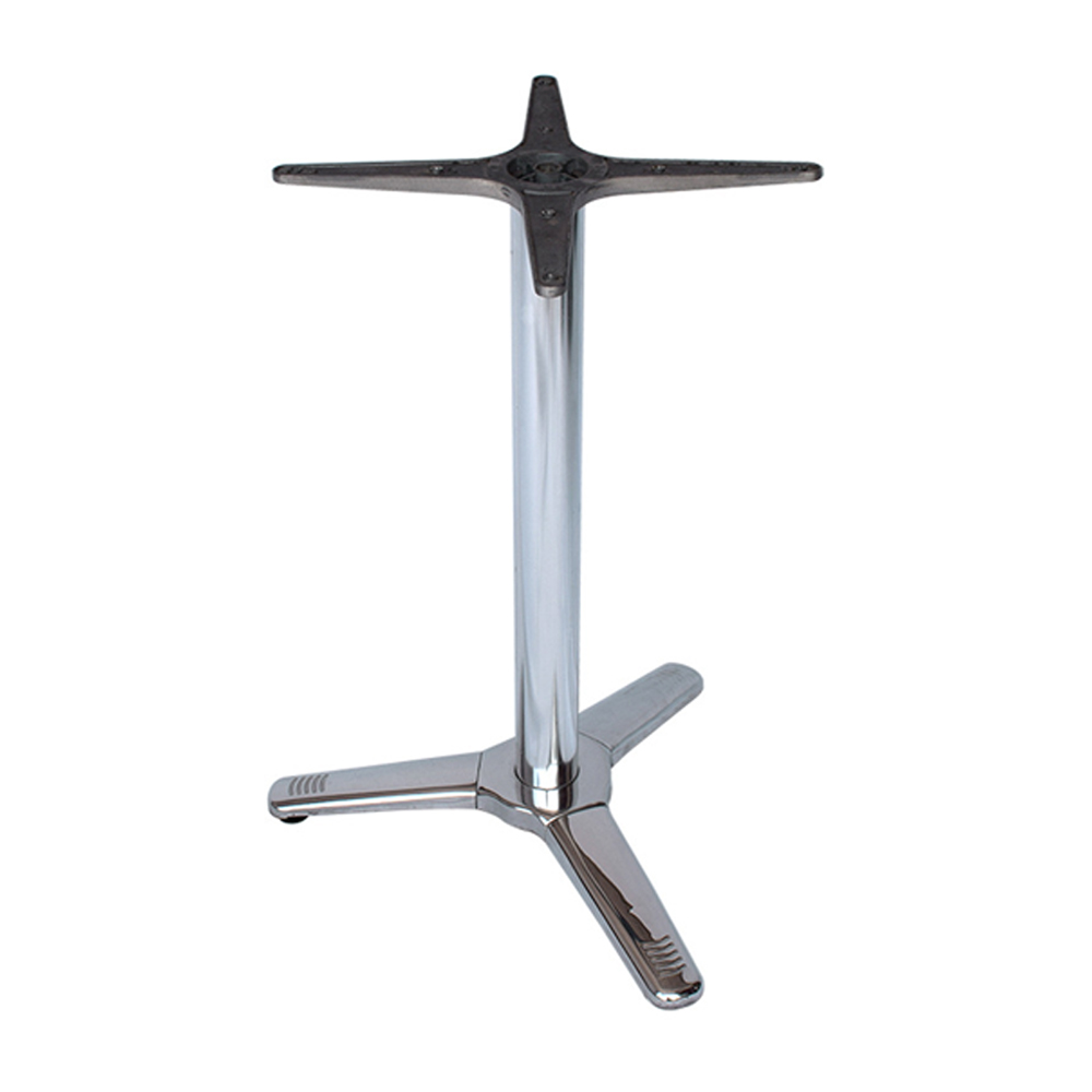 Hotsale chrome steel tripod base midcentury american diner table legs R8995, sliver chrome tripod base fifties restaurant retro table legs